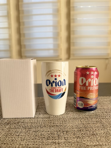 现货实拍全新带原装盒 Orion冲绳奥利恩啤酒杯 日本冲绳限定款