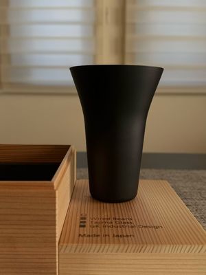 全新超薄日本麒麟Wired Beans秘境直筒威士忌杯啤酒杯饮料杯纯黑