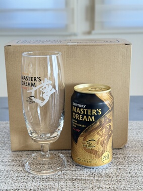 国现秒发日本SUNTORY三得利MASTER'S DREAM大师梦啤酒杯七梦320ml