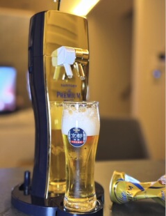 超难得独家日本三得利万志京都特别版拉格杯啤酒杯水杯玻璃杯