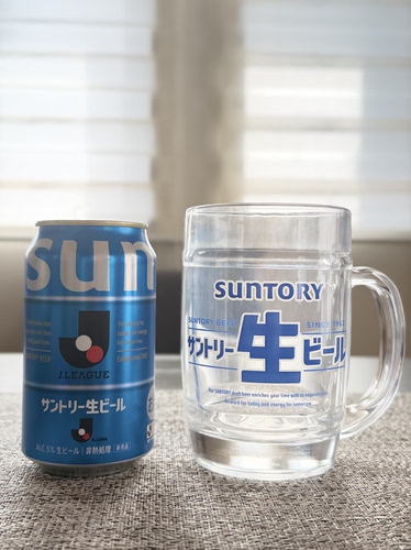 日本26年款三得利生字杯500ml大号啤酒杯扎啤杯
