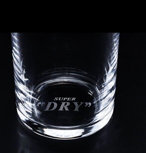 国现双层薄款最高辛口体验日本Asahi Super Dry生啤酒专用玻璃杯