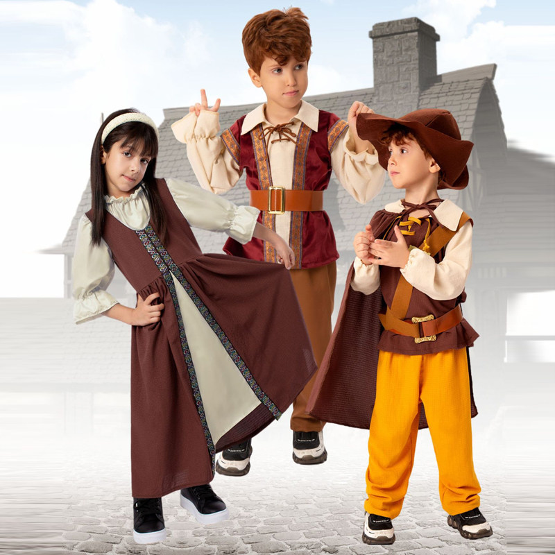 欧洲中世纪复古派对服舞台表演服
