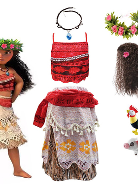 儿童海洋奇缘莫安娜女童连衣裙moana莫阿娜裙子服装童装外贸女孩