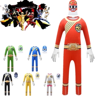 迷你特工队X万圣节cos服装男孩超人百兽战队牙吠连者儿童生日狂欢