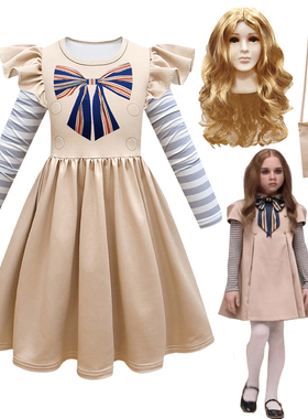 M3GAN梅根cos服室友裙子人工杀姬玩偶假发cos角色扮演Cosplay女孩