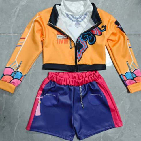 电影K-POP猎魔女团cos服韩流巨星鲁米 米拉 佐依cosplay同款服装