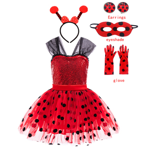 瓢虫圣诞cos儿童米奇公主裙女童米妮连衣裙万圣节六一表演礼服装