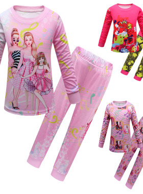 芭比娃娃(Barbie)粉女孩睡衣