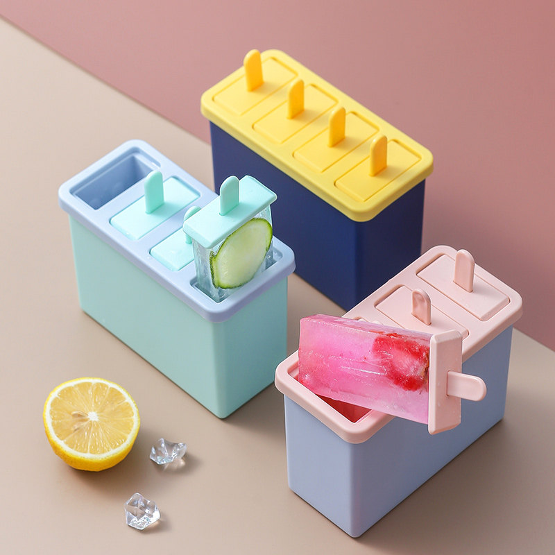 北欧风雪糕模具冰棍冰糕盒日式家用儿童自制冰淇淋老冰棒模具冰格