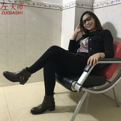 手工焦特布尔左大师英伦植鞣