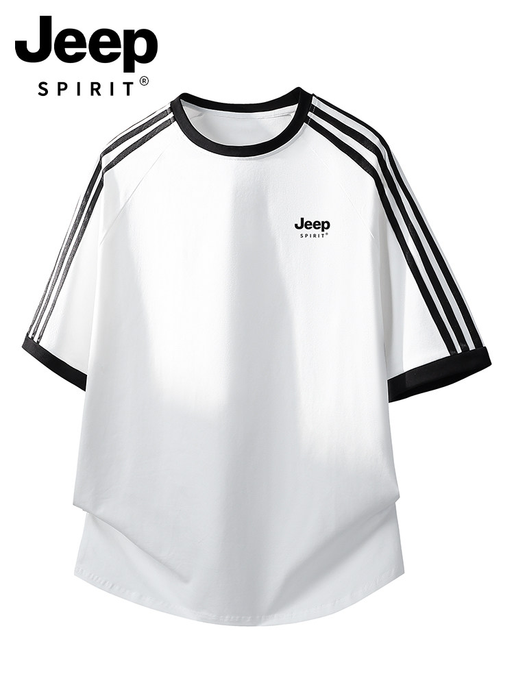 Jeep cotton short-sleeved T-shirt women's 2026 new summer white l