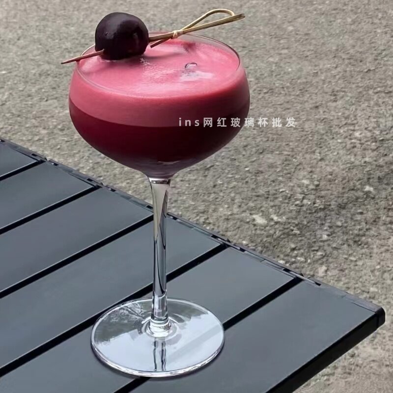 复古ins风特调鸡尾酒杯高脚玻璃杯创意香槟酒杯个性果汁杯饮料杯