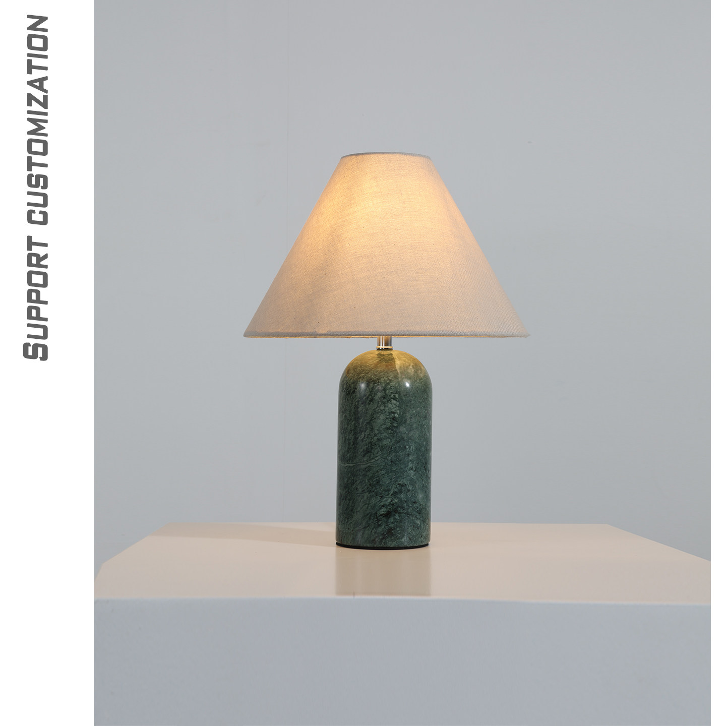 台灯卧室轻奢高级感装饰创意艺术客厅高颜值高端丹麦天然大理石灯