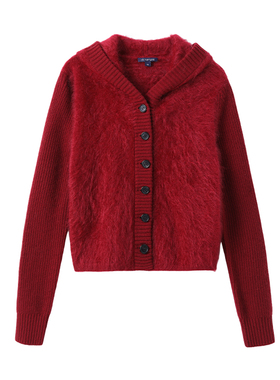 di kangra/德凯佳拉毛长袖连帽衫S24-1238