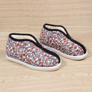 加厚加绒保暖棉鞋 女士冬季 老北京布鞋 泡沫底轻便居家学生棉鞋 包邮