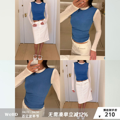 WellD Tops on top 叠穿美学，澳洲美利奴羊毛+兰精天丝长袖微透T