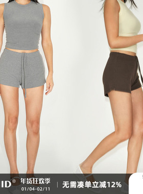 WellD 抽绳小A版短裤 超显腿长 不走光！运动休闲时尚热裤