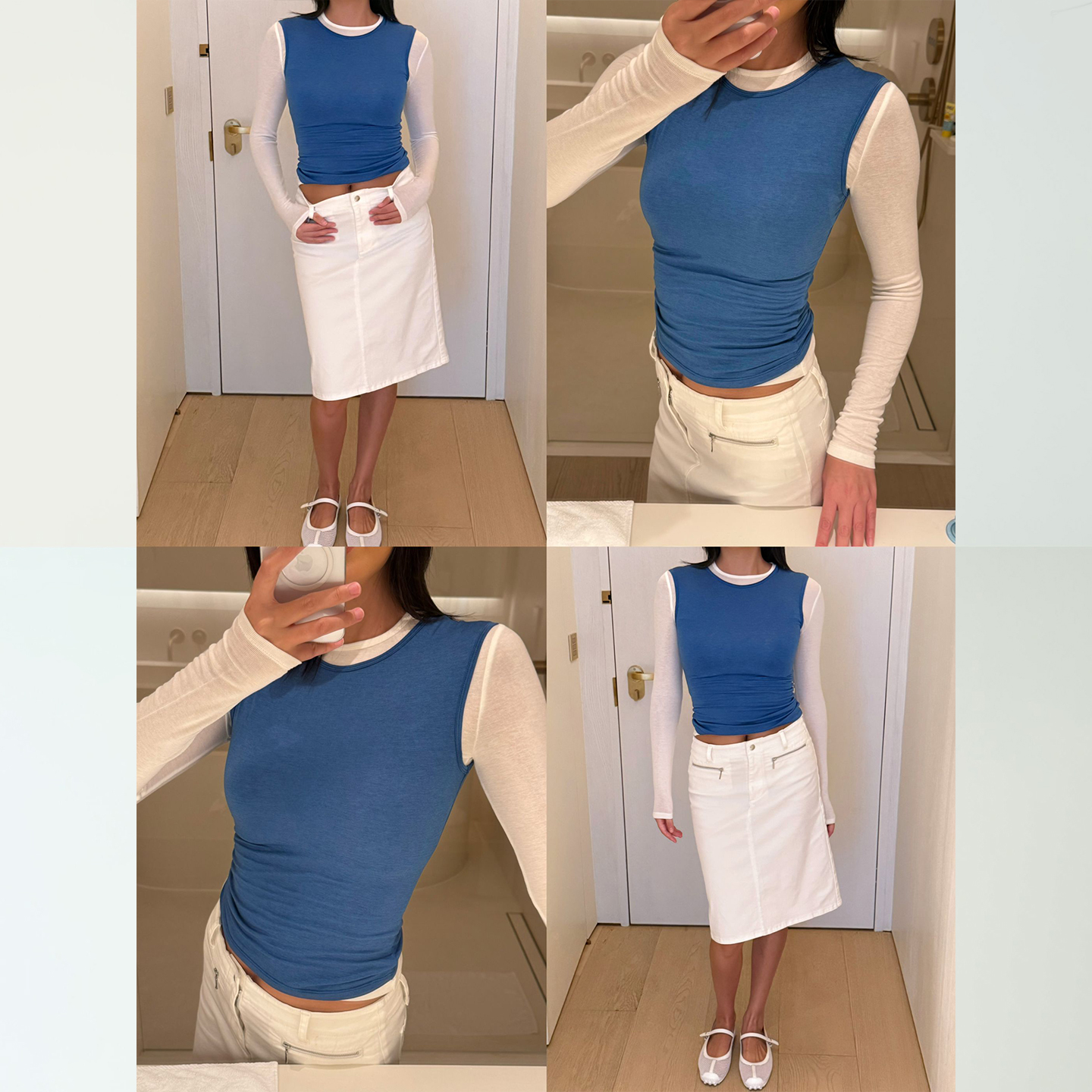 WellD Tops on top 叠穿美学，澳洲美利奴羊毛+兰精天丝长袖微透T