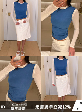 WellD Tops on top 叠穿美学，澳洲美利奴羊毛+兰精天丝长袖微透T