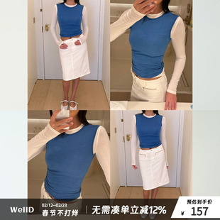 WellD Tops on top 叠穿美学，澳洲美利奴羊毛+兰精天丝长袖微透T