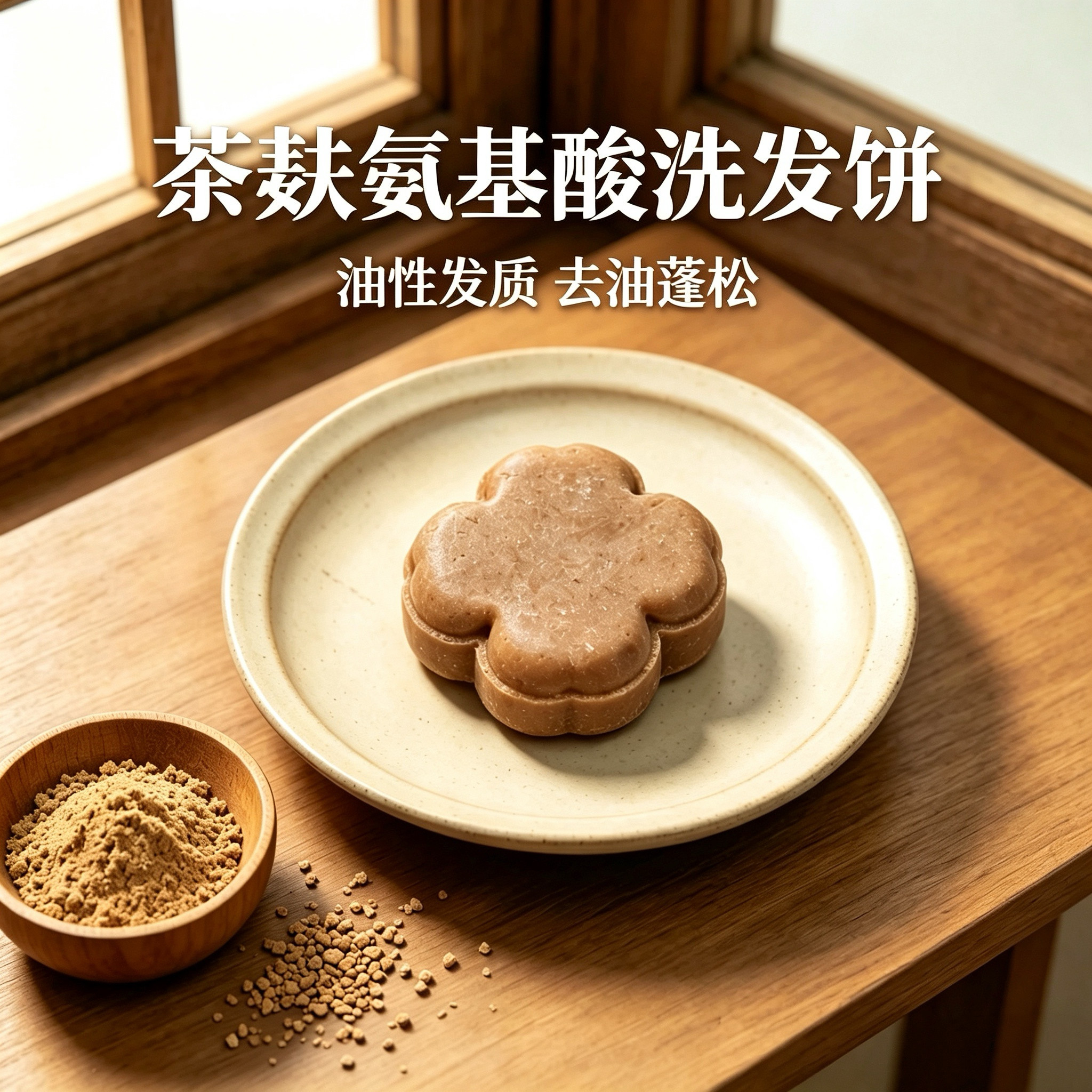 茶麸氨基酸洗发皂75g  茶麸手工皂/精油皂