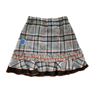 瑕疵特价 ｜秋冬复古学院辣妹百搭格子撞色呢料短裙