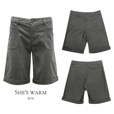 古早早韩复古非主流亚文化街头设计感休闲纯棉薄款中低腰短裤女