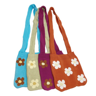 19.9 针织纯棉单肩手机包儿童单肩包 包邮