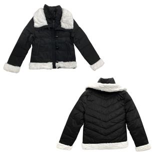 25冬早古早韩街头撞色翻领保暖防寒棉衣外套