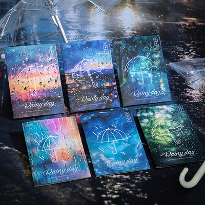 手账大尺寸贴纸阴雨天pet无重复