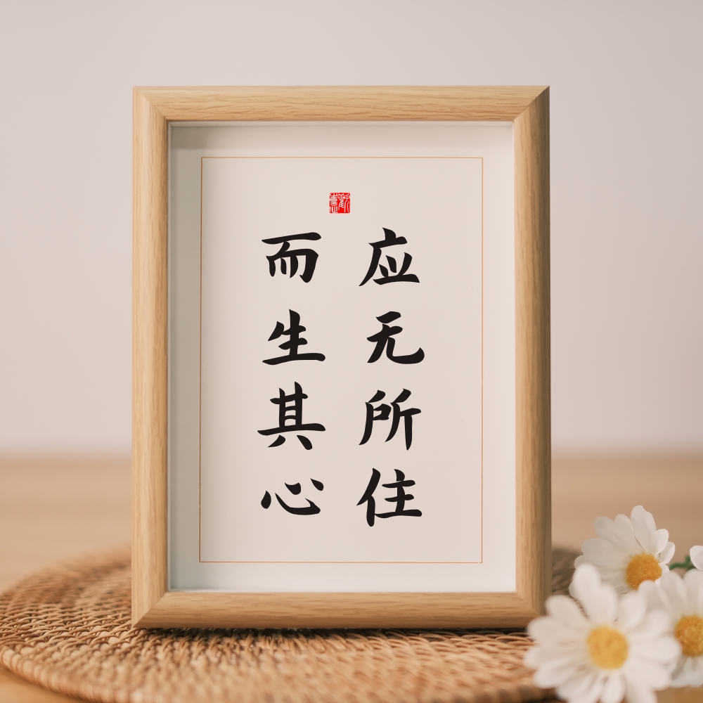 桌面字画摆件励志摆台