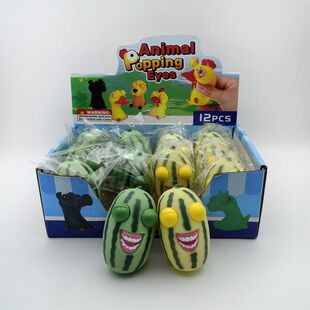 家人们谁懂啊发泄外贸批 解压眯眼西瓜条新奇特瞪眼西瓜条抖音同款