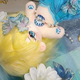 原创动漫人鱼陷落同人兰波属性20cm正常体棉花娃娃爆款玩偶公仔