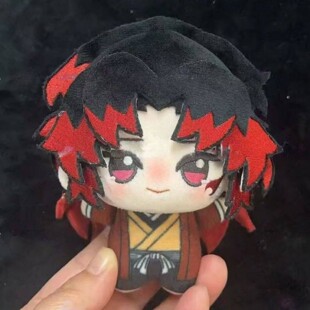 正版原创鬼灭之刃日黑继国严胜继国岩胜属性10cm棉花娃娃毛绒公仔