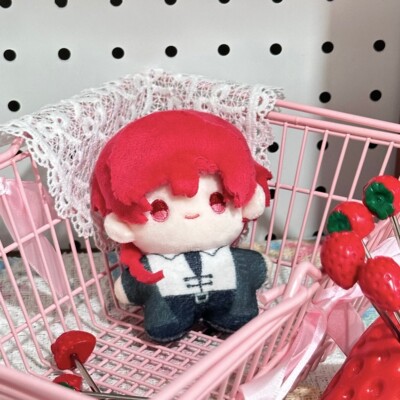 原创时光代理人周边夏裴 vein属性10cm印花棉花娃娃公仔毛绒玩偶