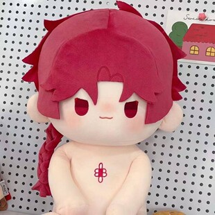 原创时光代理人动漫vein属性40CM坐姿棉花娃娃可换装毛绒玩偶