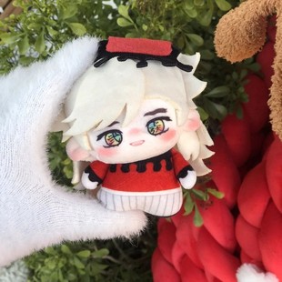 鬼灭之刃童磨黑死牟属性10cm努努体印花棉花娃娃二次元同人挂件礼