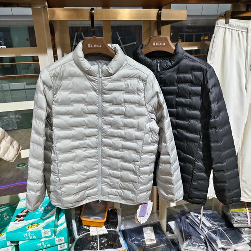 菲特兰5621冬季轻半两保暖立领羊毛棉服男士蓬松绗缝外套