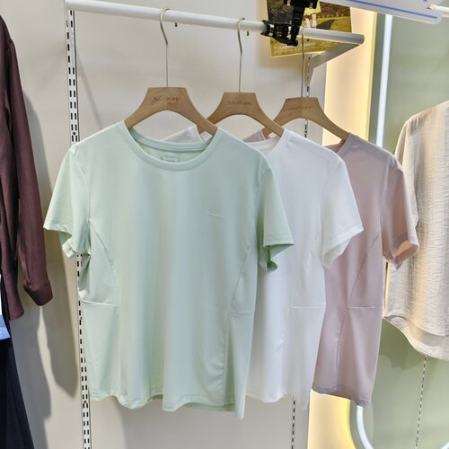 她炽新品2630速干透气圆领冰爽短袖运动户外凉感T恤女上衣
