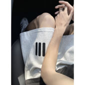 百搭高街ins五分裤 夏季 字母印花训 男款 潮牌日系黑色潮牌休闲短裤