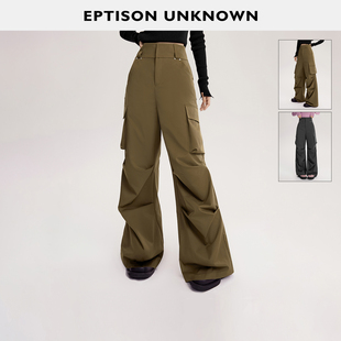 EPTISON休闲裤 件 女2025冬季 新款 长裤 高腰复古高级感工装