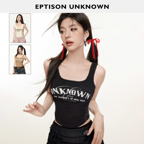 Eptison紧身美式外穿小背心