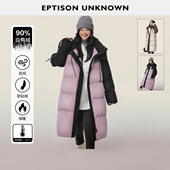 399 件 EPTISON羽绒服女2025冬新款 白鸭绒加厚高级感长款 外套