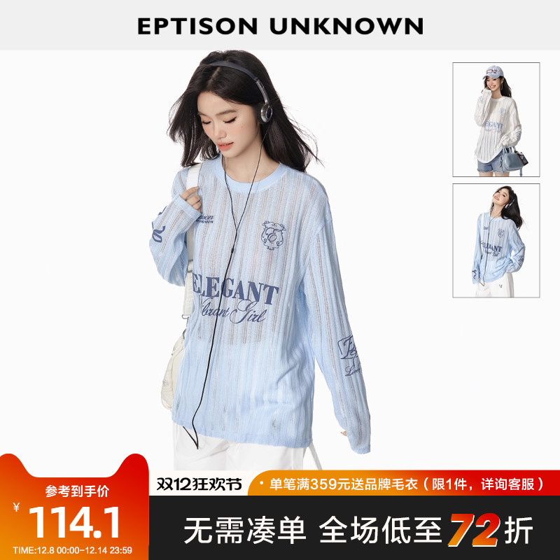 Eptison美式复古风镂空T恤