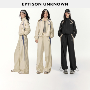 女运动风夹克减龄时尚 EPTISON休闲套装 件 宽松潮两件套 269