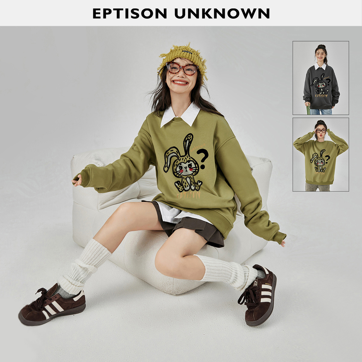 女加厚卫衣Eptison可爱宽松