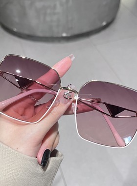 大方框尼龙镜片太阳眼镜圆脸显瘦