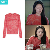 骄阳似我赵今麦聂曦光同款 红色毛衣女复古新年氛围感针织衫 上衣服