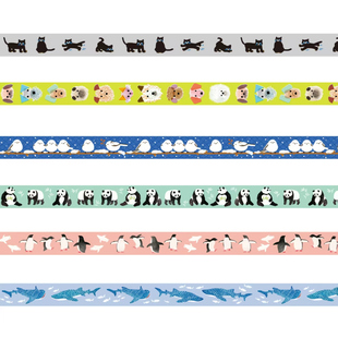 （现货分装/整卷）日本MT动物素材官网限定和纸胶带